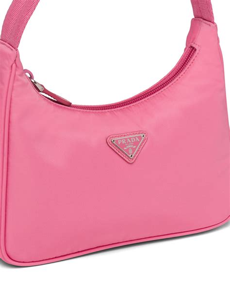 prada re edition 2000 mini bag nylon pink|prada mini shoulder bag.